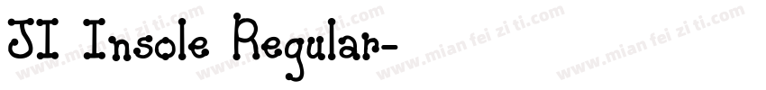 JI Insole Regular字体转换